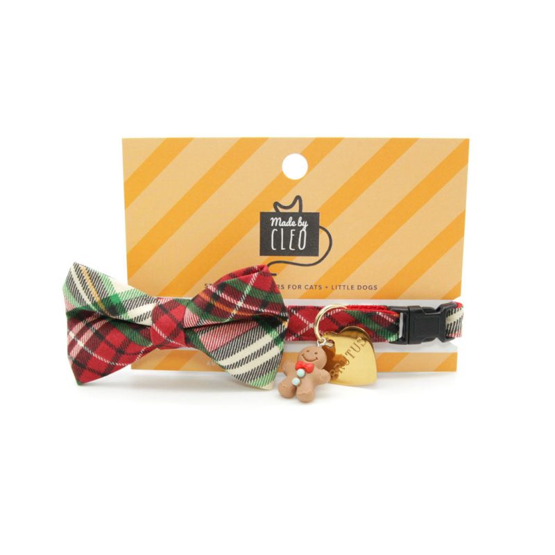 Birchwood BowTieCollar IDTag GingerbreadCharmPairing