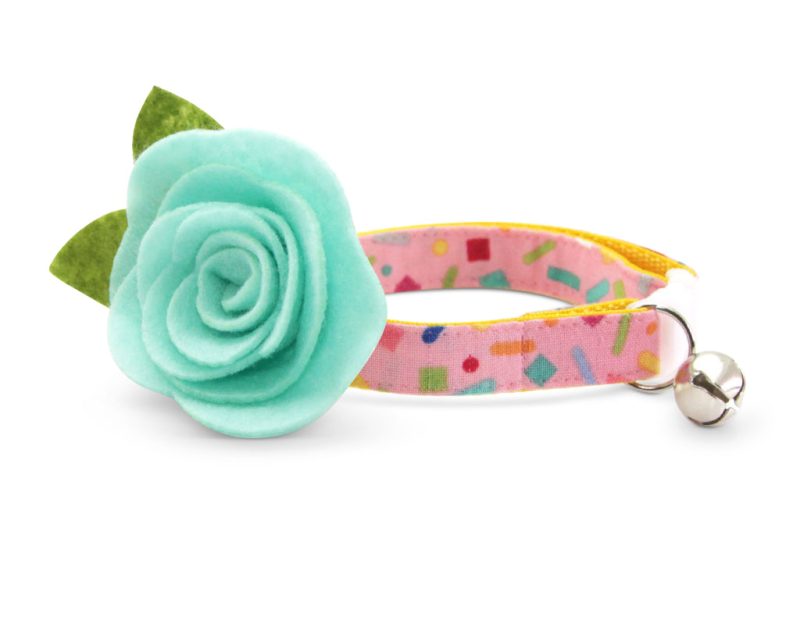 Confetti Sprinkles Flower Collar Mint