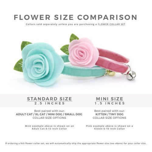 Felt Flower SIZE COMPARISON context