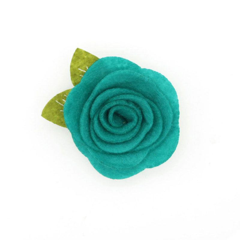 Felt Flower Teal