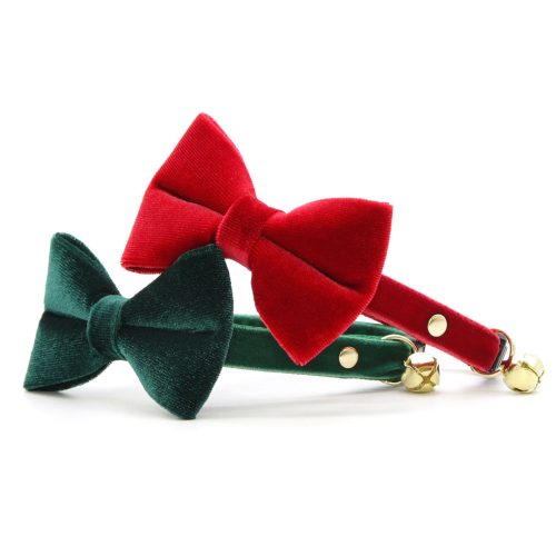 Group VelvetGarnetRed HunterGreen BowTieCollar