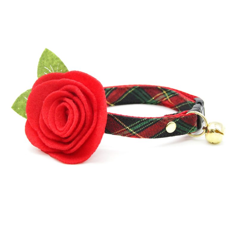 Telluride Felt Flower Collar Scarlet Red