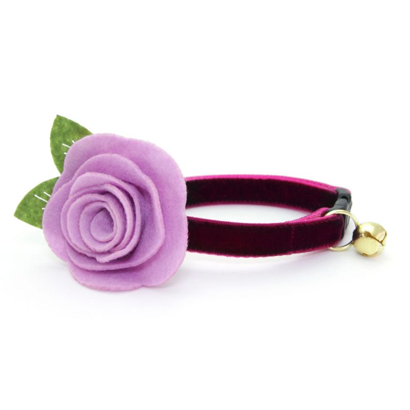 Velvet Merlot Wine Combo Flower Felt Lavender